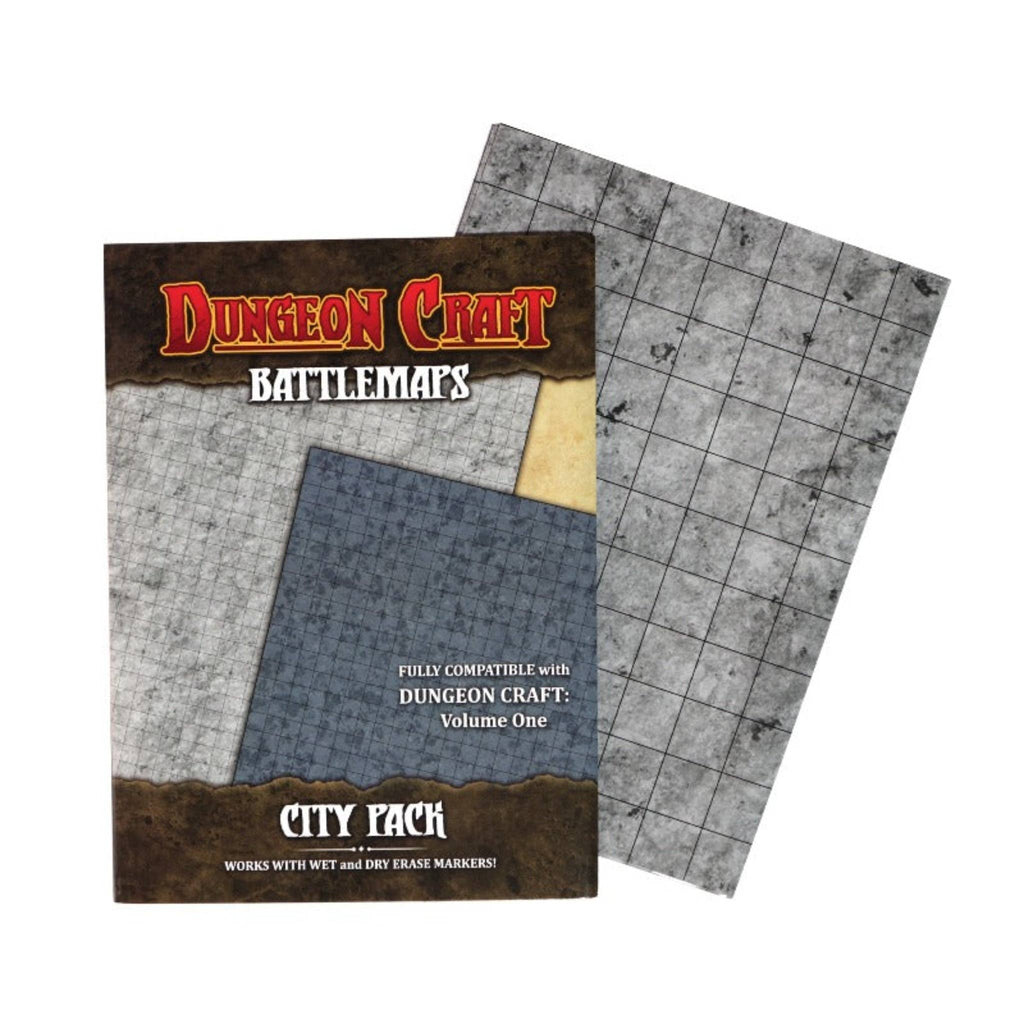 Dungeon Craft BattleMaps: City Game Accessory 1985 Games [SK]
