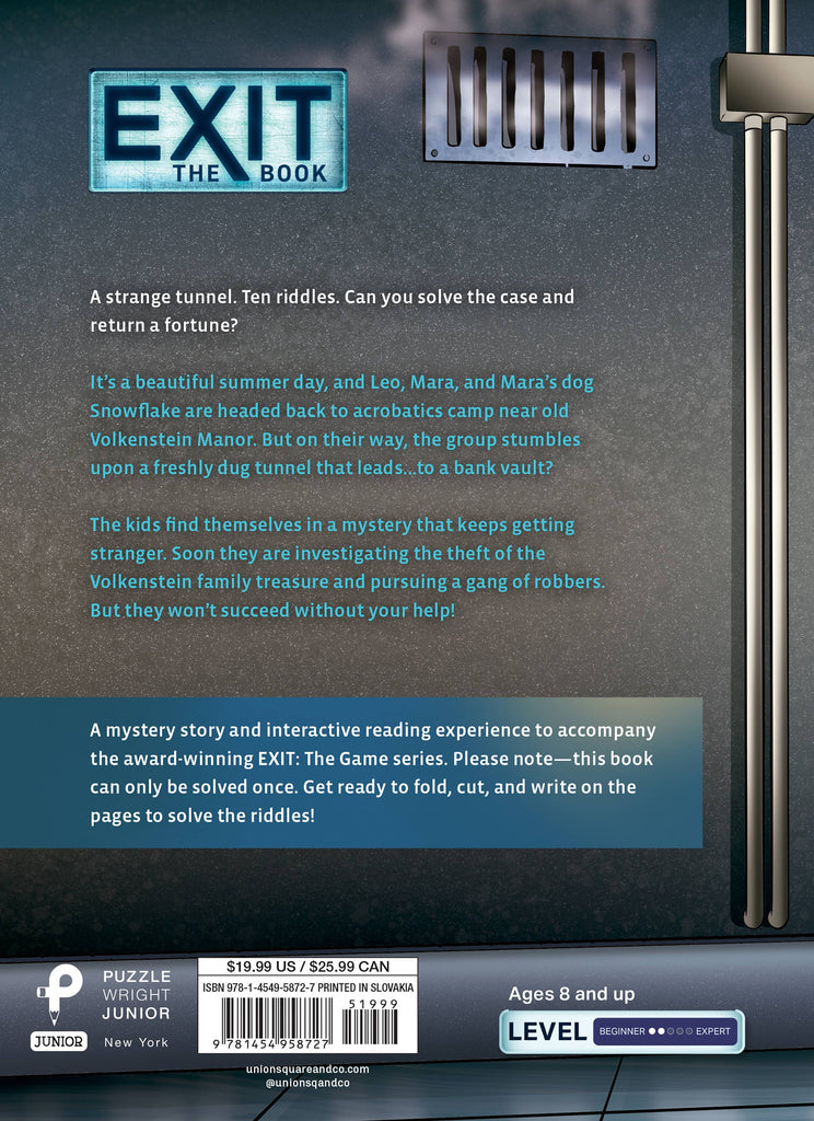 Exit: The Book - The Mysterious Bank Robbery: A Puzzle Novel Activities Hachette Book Group [SK]