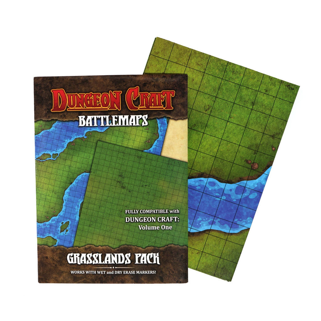 Dungeon Craft BattleMaps: Grasslands Game Accessory 1985 Games [SK]