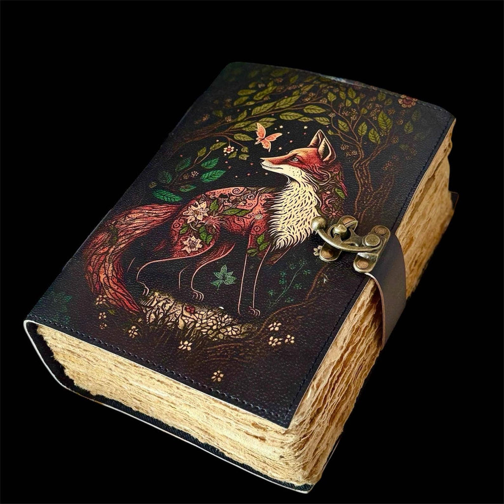 MNM Handicrafts Fox Leather Journal 5x7 Giftware MNM HANDICRAFTS [SK]
