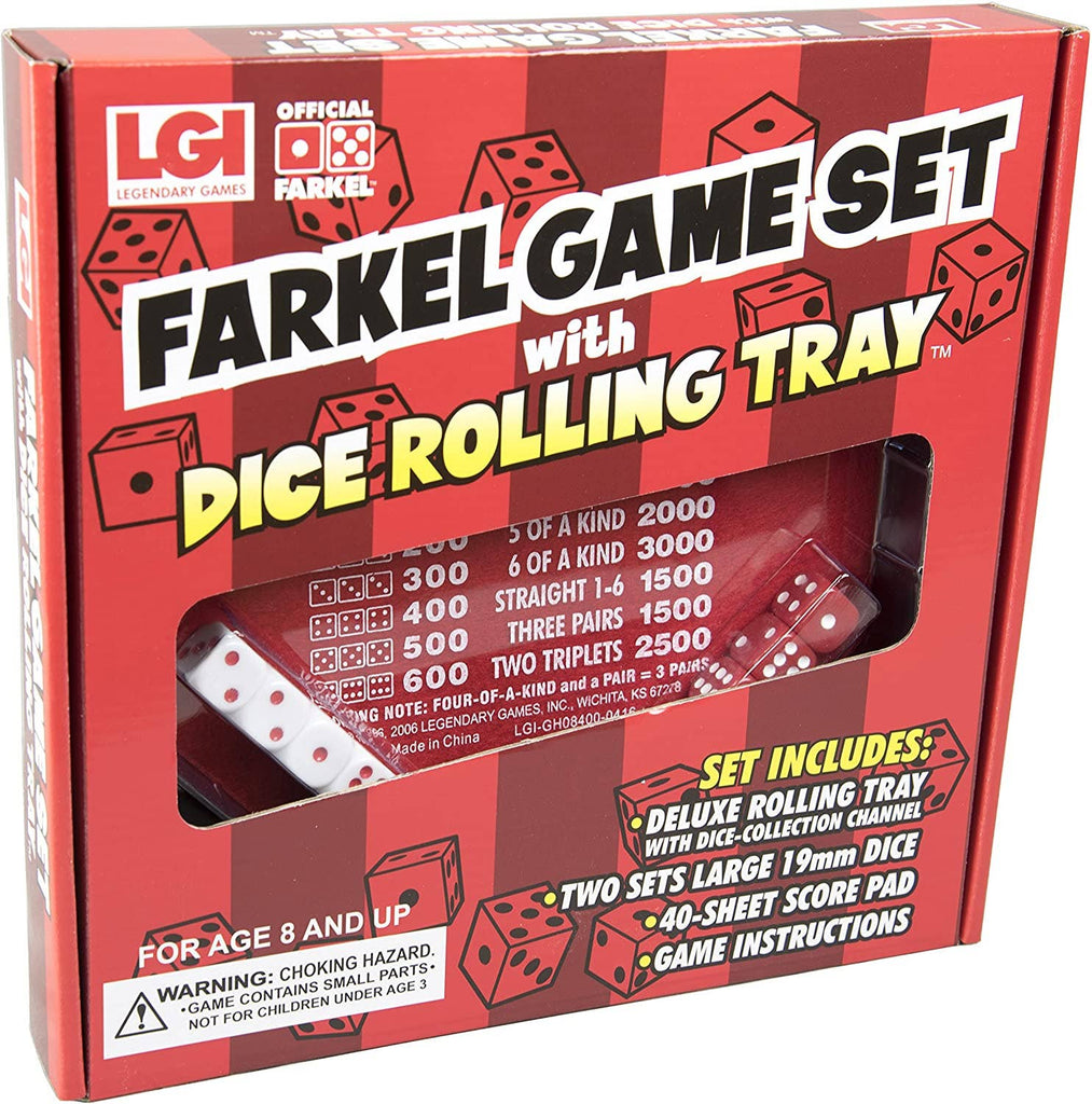 Farkel Game Set w/Rolling Tray Dice Games Continuum Games [SK]