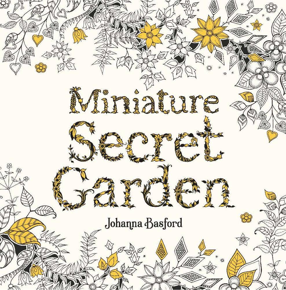 Miniature Secret Garden Coloring Book Activities Chronicle Books [SK]