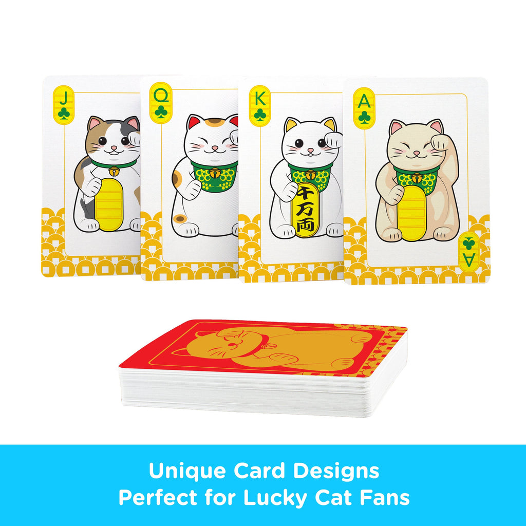Lucky Cat Playing Cards Traditional Games AQUARIUS, GAMAGO, ICUP, & ROCK SAWS by NMR Brands [SK]