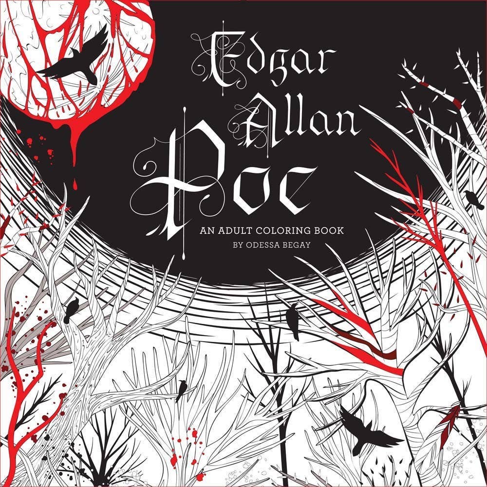Edgar Allan Poe: An Adult Coloring Book Activities Hachette Book Group [SK]