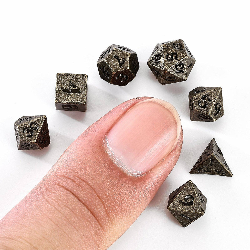 Unseelie Mini Metal RPG Dice Set - Ancient Bronze Dice Sets & Singles hymgho [SK]