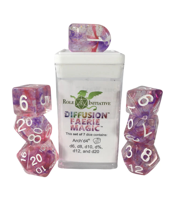 Role 4 Initiative Faerie Magic 7 Dice Set Dice Sets & Singles Role 4 Initiative [SK]   