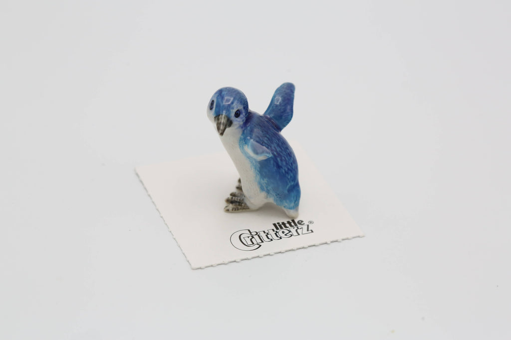 Little Critterz Oamaru Blue Fairy Penguin Porcelain Miniature Giftware Little Critterz [SK]   