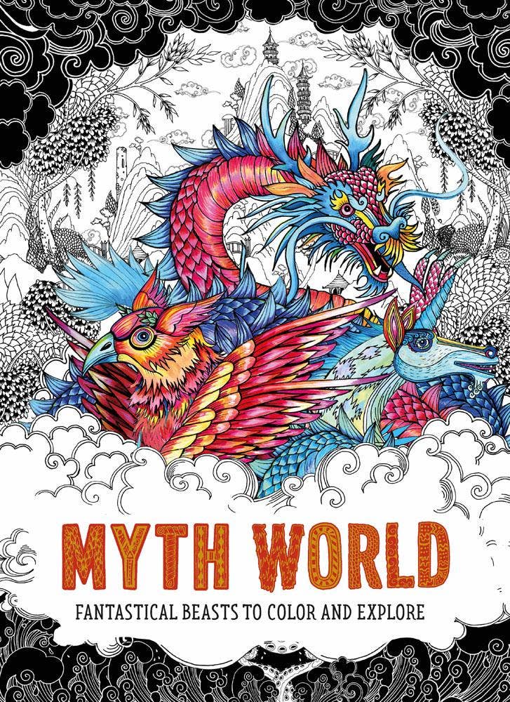 Myth World Coloring Book Activities Chronicle Books [SK]