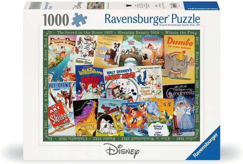 Disney Vintage Movie Poster 1000pc Puzzles Ravensburger [SK]   