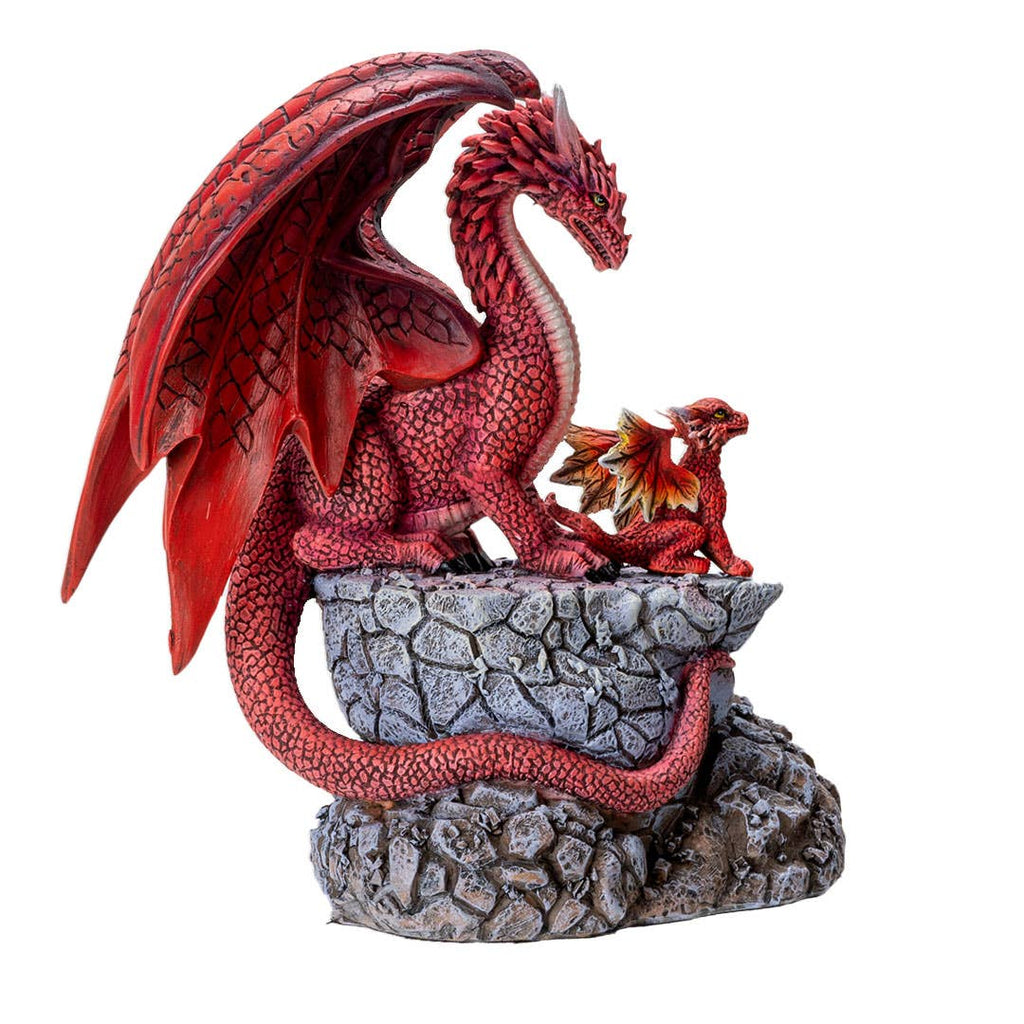 Fire Dragon with Hatchling Giftware PACIFIC GIFTWARE [SK]