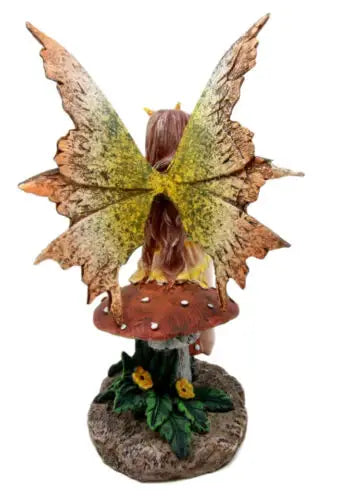 Golden Butterfly Fairy Figurine Giftware PACIFIC GIFTWARE [SK]   