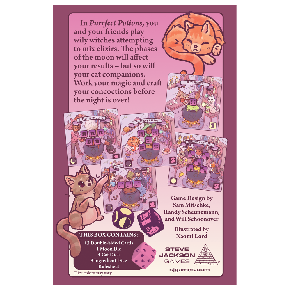 Purrfect Potions Dice Games Steve Jackson Games [SK]