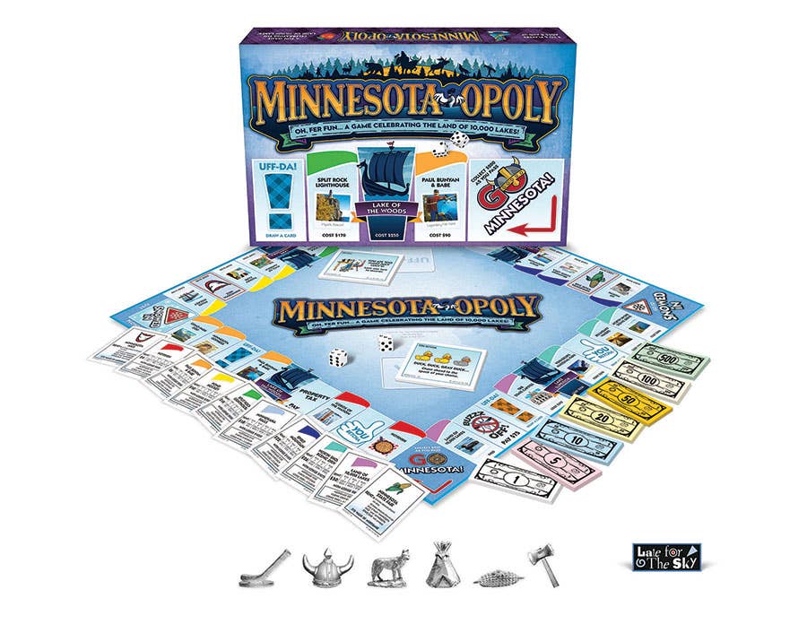 Minnesota-Opoly (State) Board Game Board Games Outset Games and Cobble Hill Puzzles [SK]   