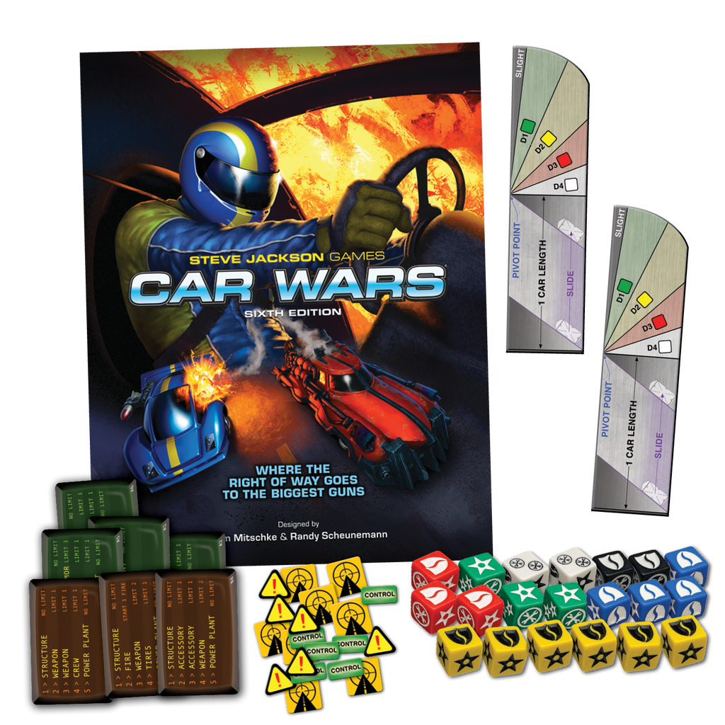 Car Wars Two-Player Starter Set - Orange/Purple Board Games Steve Jackson Games [SK]