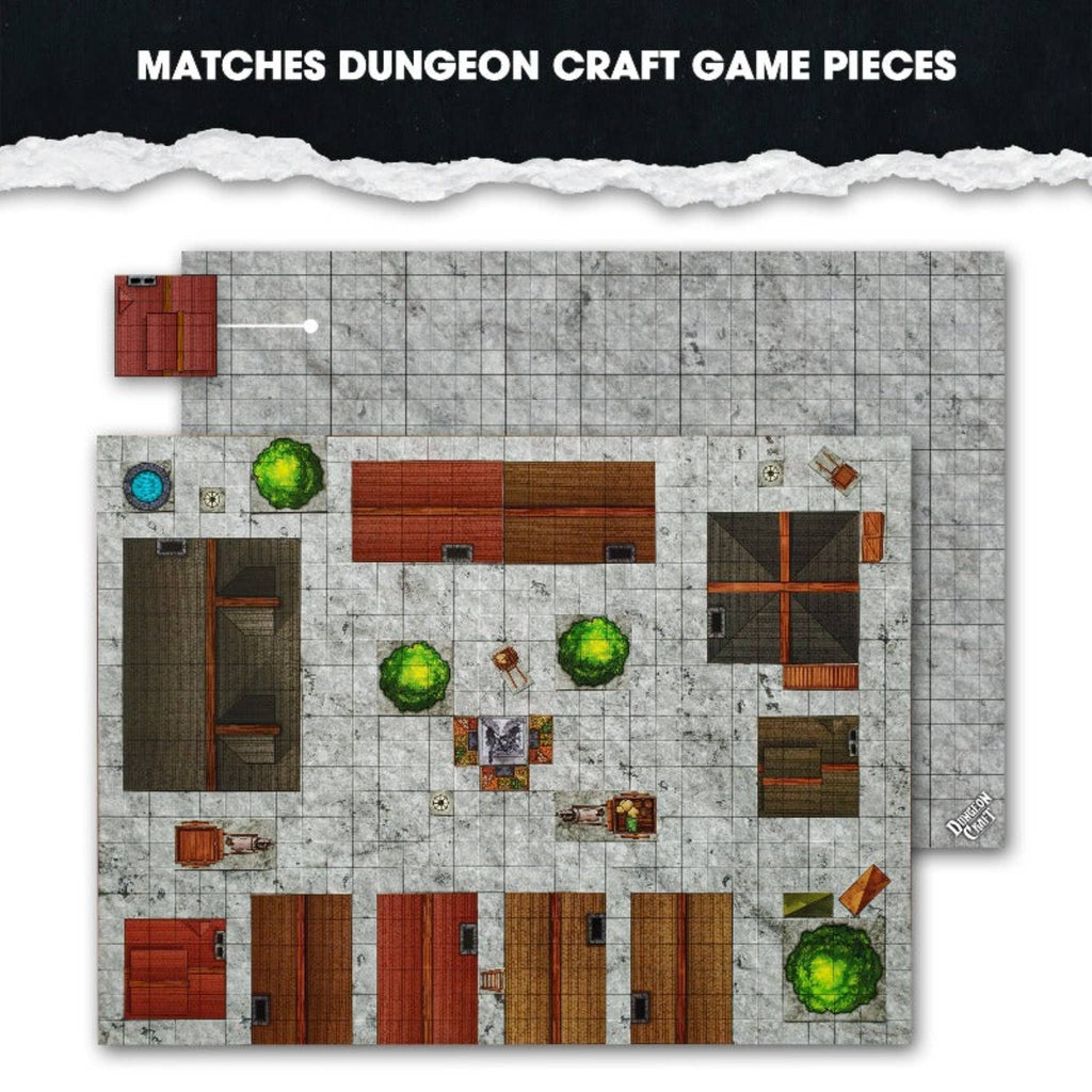 Dungeon Craft BattleMaps: City Game Accessory 1985 Games [SK]