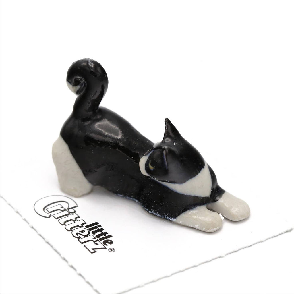Little Critterz Chessie Tuxedo Kitten Porcelain Miniature Giftware Little Critterz [SK]