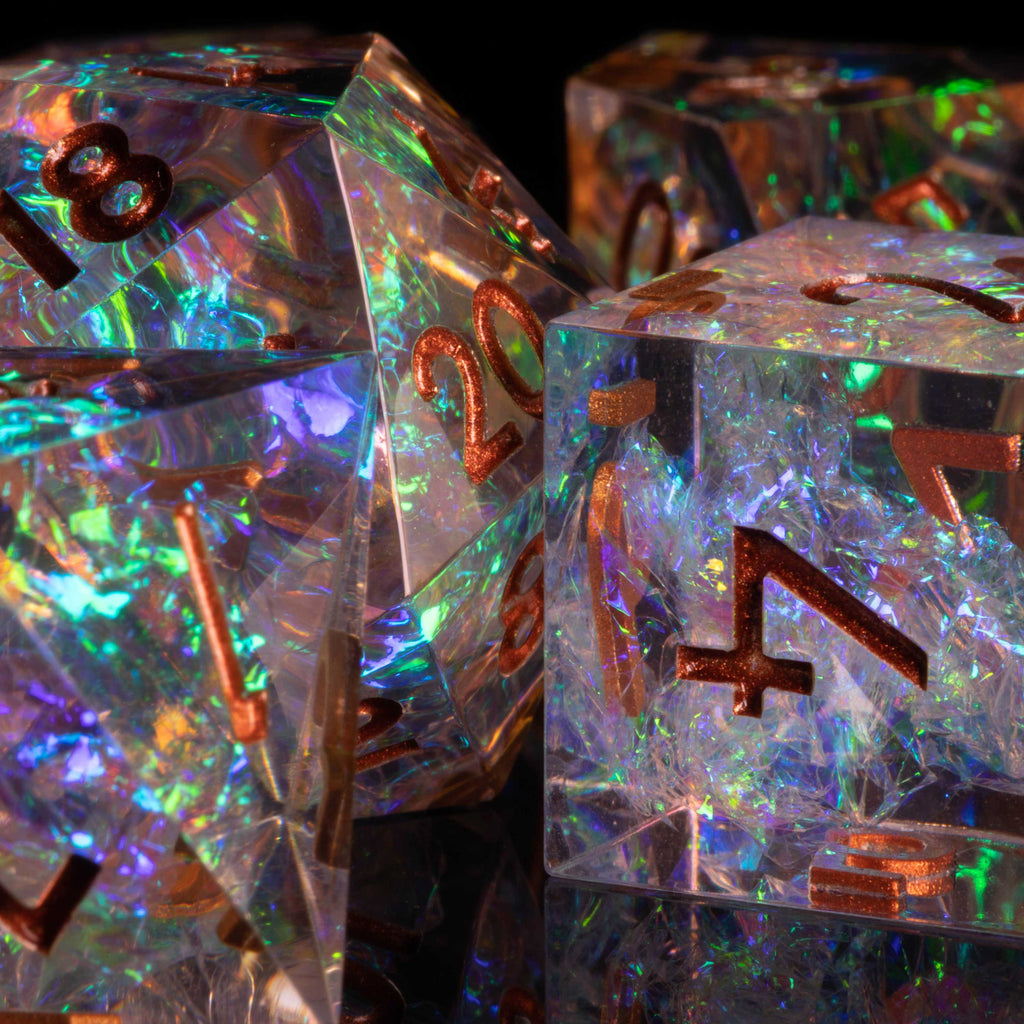 VHS Dice Crystal Ball RPG Dice Set Dice Sets & Singles 1985 Games [SK]