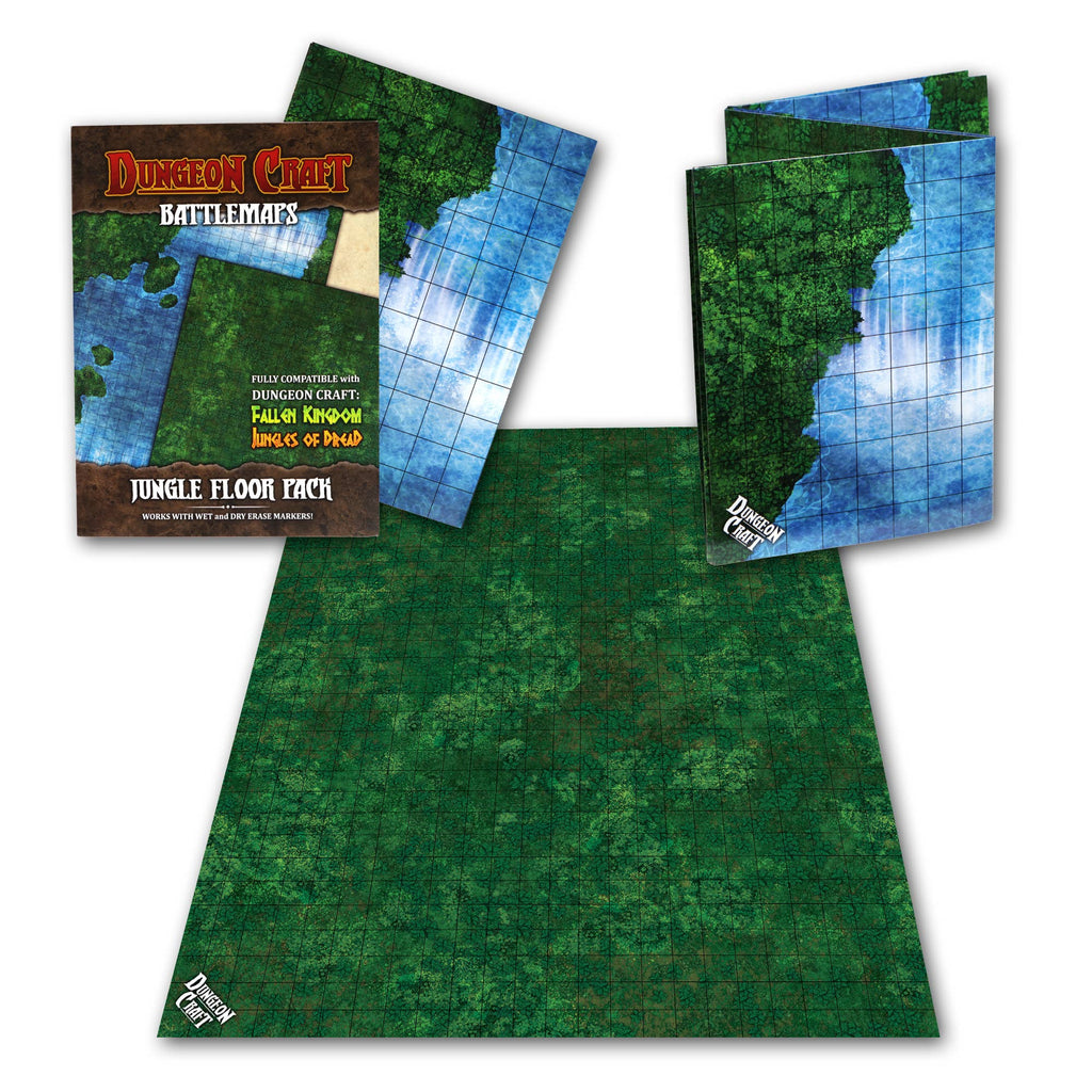 Dungeon Craft BattleMaps: Jungle Floor Game Accessory 1985 Games [SK]