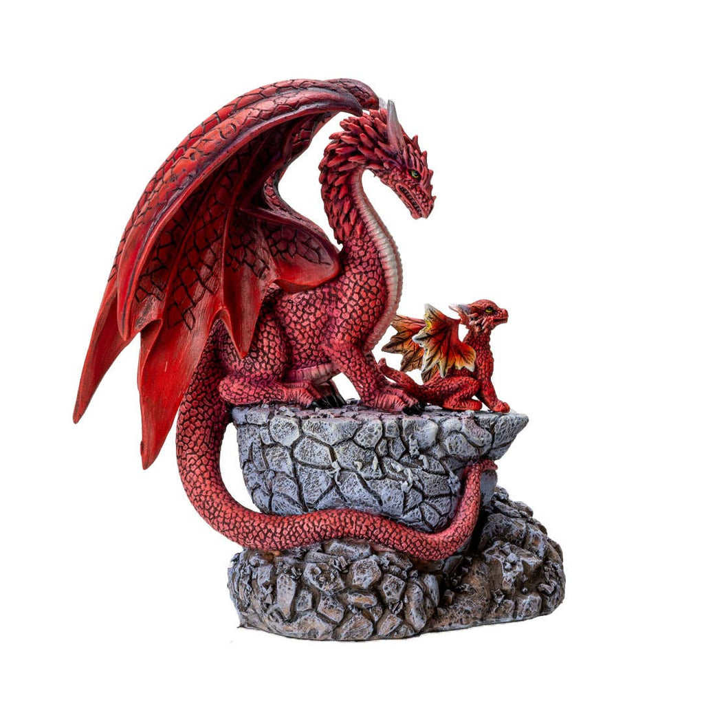 Fire Dragon with Hatchling Giftware PACIFIC GIFTWARE [SK]