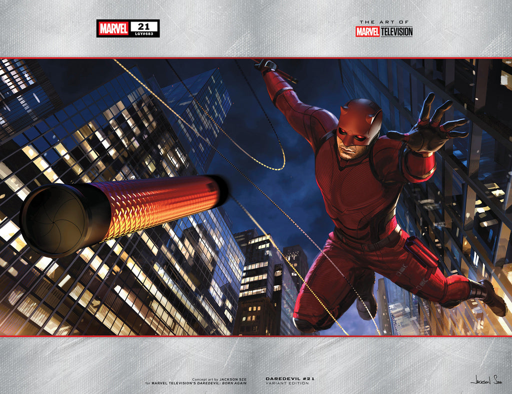 Daredevil #21 Jackson Sze Marvel Television Wraparound Variant Comics Marvel Comics [SK]