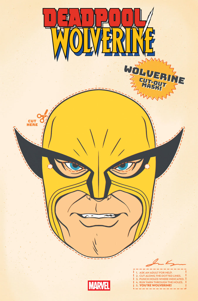 Deadpool/Wolverine #9 Retro Halloween Mask Variant Comics Marvel Comics [SK]
