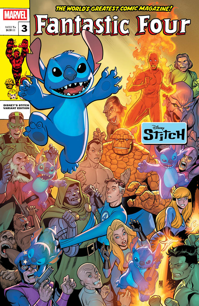 Fantastic Four #3 Paco Medina Disney Stitch Variant [Doom] Comics Marvel Comics [SK]