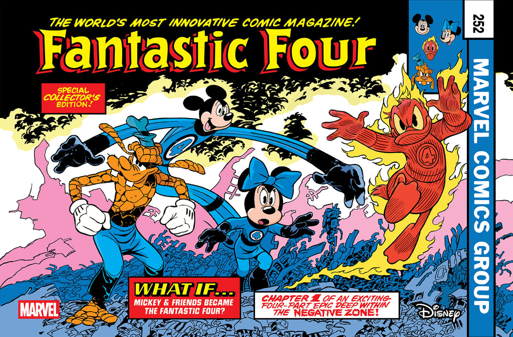 Fantastic Four #4 Andrea Freccero Disney What If? Fantastic Four Homage Variant Comics Marvel Comics [SK]