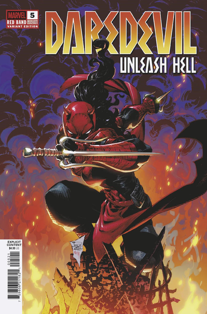 Daredevil Unleash Hell Red Band #5 (Of 5) Tan Variant (Polybag) Comics Marvel Comics [SK]