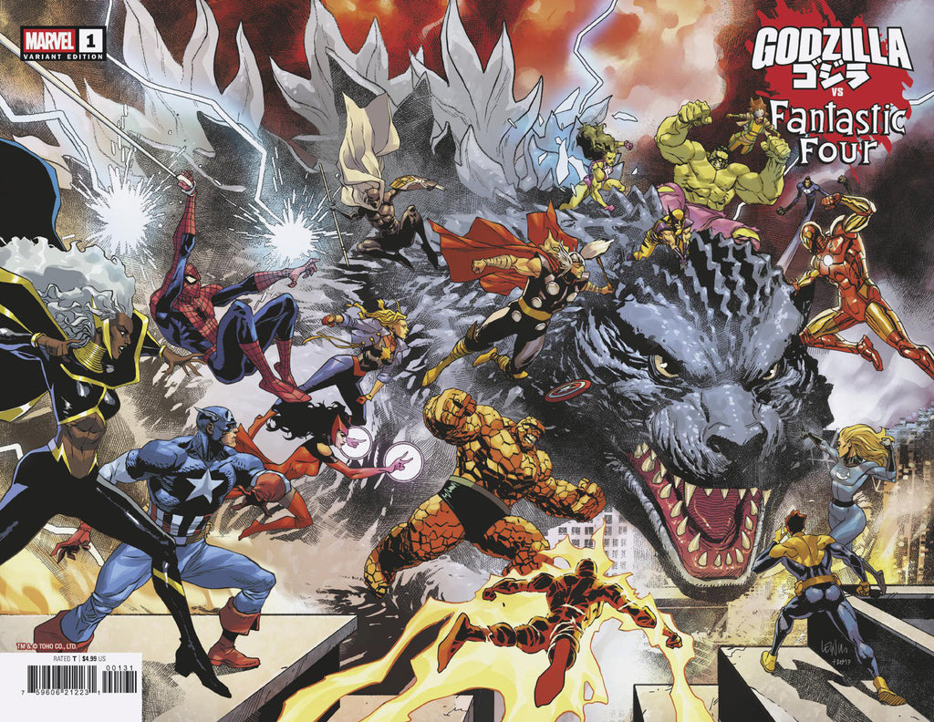 Godzilla vs. Fantastic Four #1 Leinil Yu Wraparound Variant Comics Marvel Comics [SK]