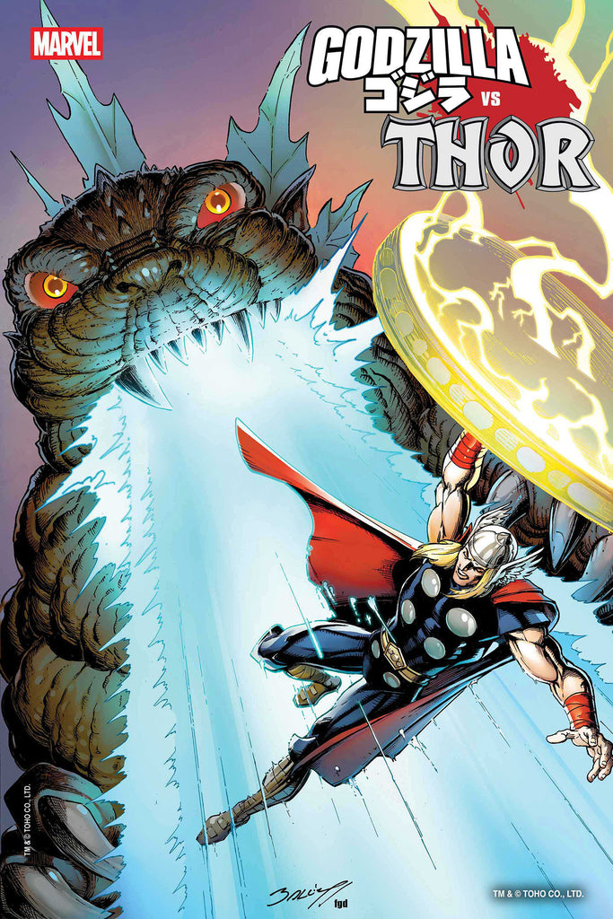 Godzilla vs. Thor #1 Mark Bagley Foil Variant Comics Marvel Comics [SK]