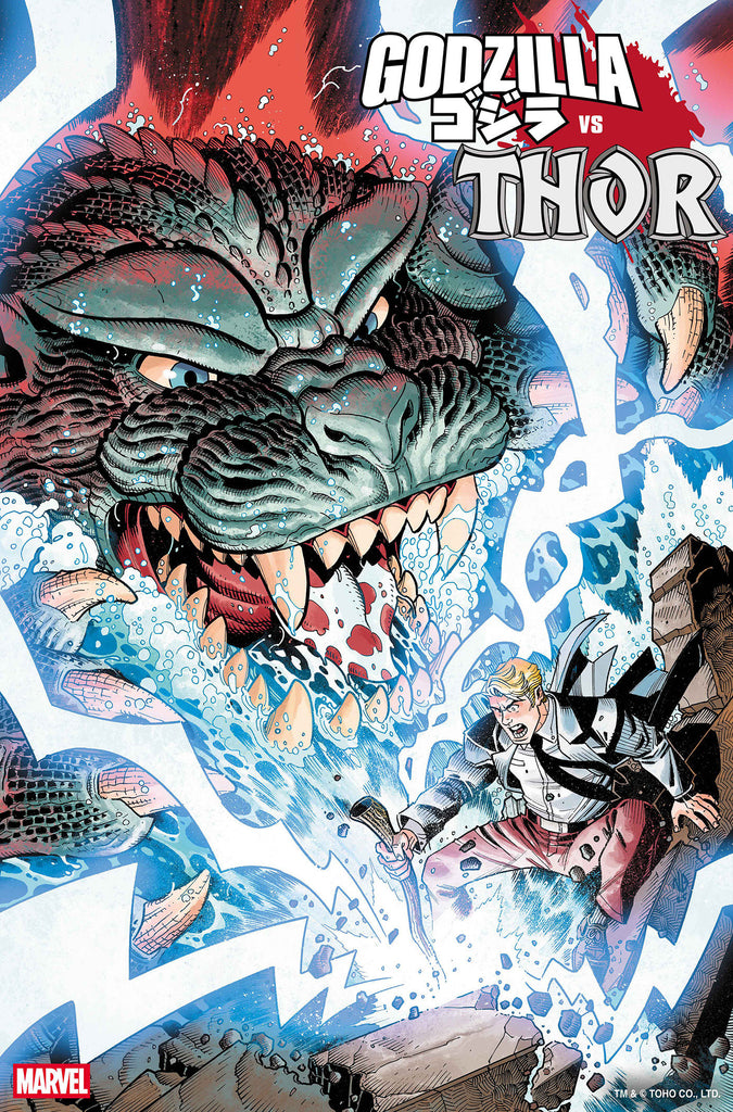 Godzilla vs. Thor #1 Nick Bradshaw Monster Homage Variant Comics Marvel Comics [SK]