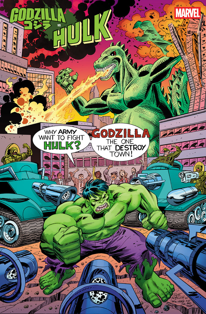 Godzilla vs Hulk #1 Scott Koblish Classic Variant Comics Marvel Comics [SK]