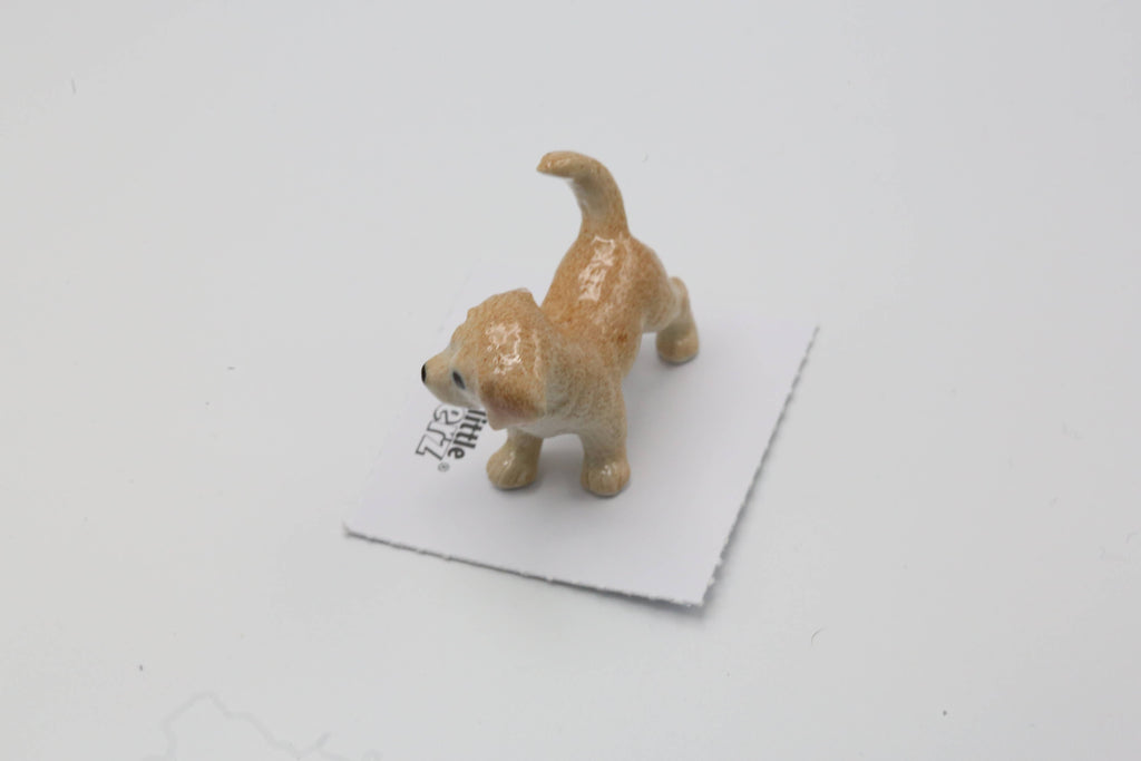 Little Critterz Chase Golden Retriever Puppy Porcelain Miniature Giftware Little Critterz [SK]