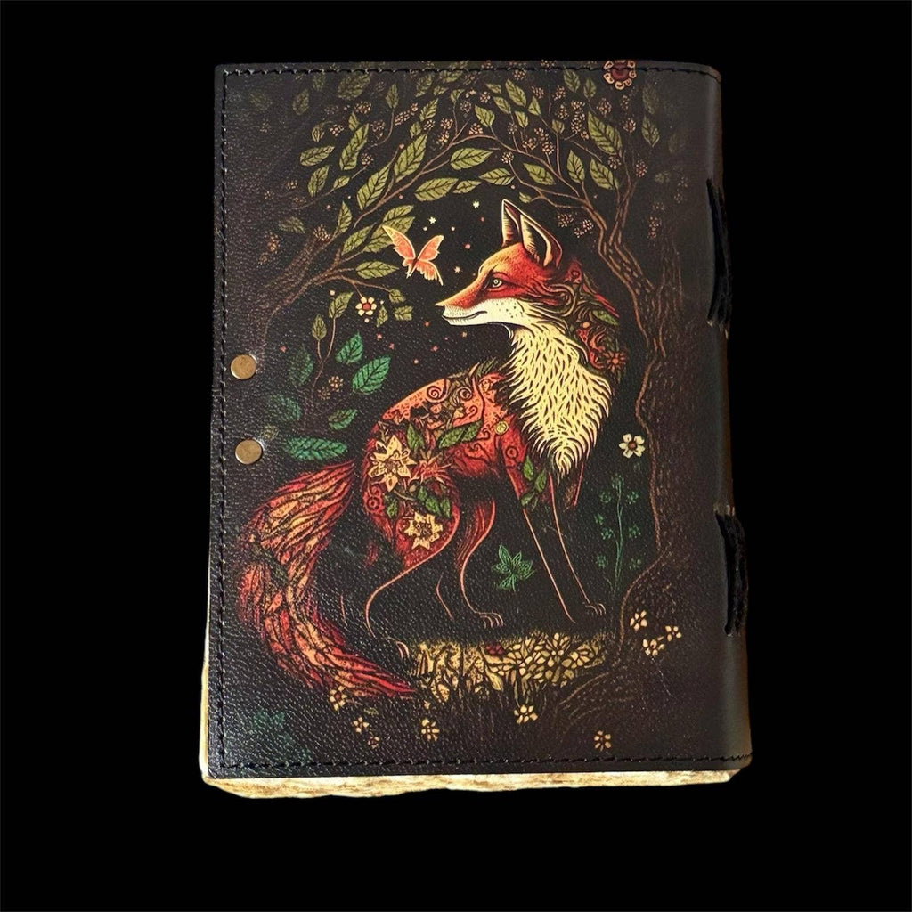 MNM Handicrafts Fox Leather Journal 5x7 Giftware MNM HANDICRAFTS [SK]