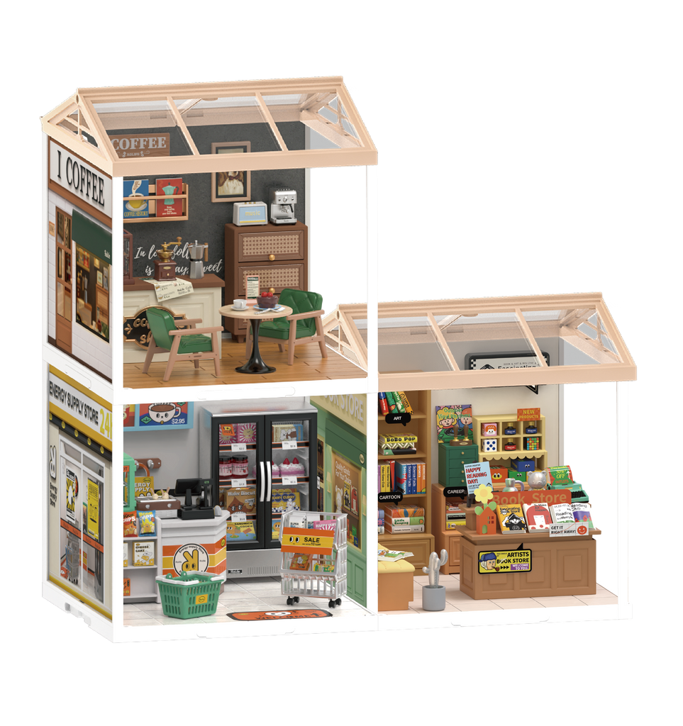 Rolife Super Creator: Fascinating Book Store Activities Hands Craft [SK]