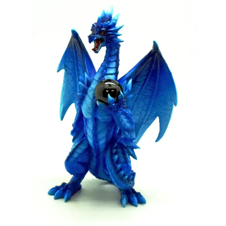 Vibrant Blue Dragon Holding Ball Giftware Fantasy Gifts [SK]   