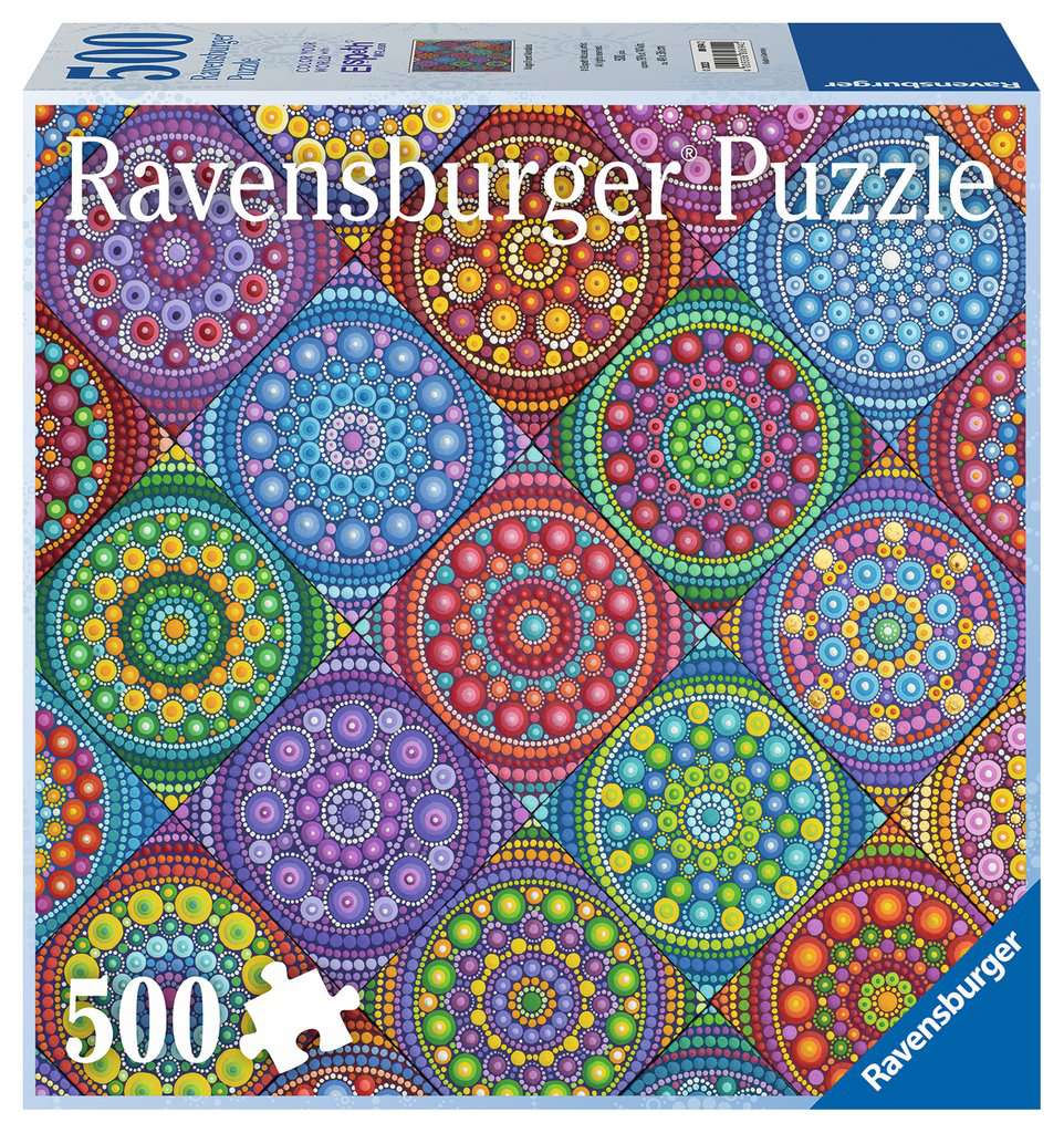 Color Your World Series Magnificent Mandalas 500pc Puzzles Ravensburger [SK]   