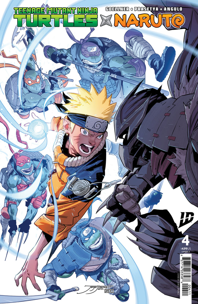 Teenage Mutant Ninja Turtles X Naruto #4 Cover A (JiméNez) Comics IDW Publishing [SK]