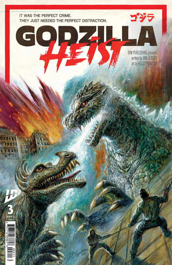 Godzilla Heist #3 Cover A Eggleton Comics IDW Publishing [SK]