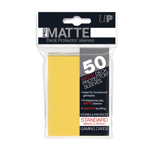 Ultra Pro Matte Sleeves Yellow Card Supplies Ultra Pro [SK]   
