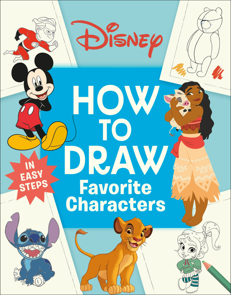 Disney How To Draw Favorite Characters Graphic Novels DK Publishing [SK]