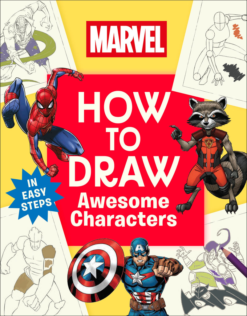 Marvel How To Draw Awesome Characters Graphic Novels DK Publishing [SK]