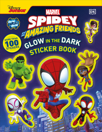 Marvel Spidey and His Amazing Friends Glow in the Dark Sticker Book Novelty DK [SK]   