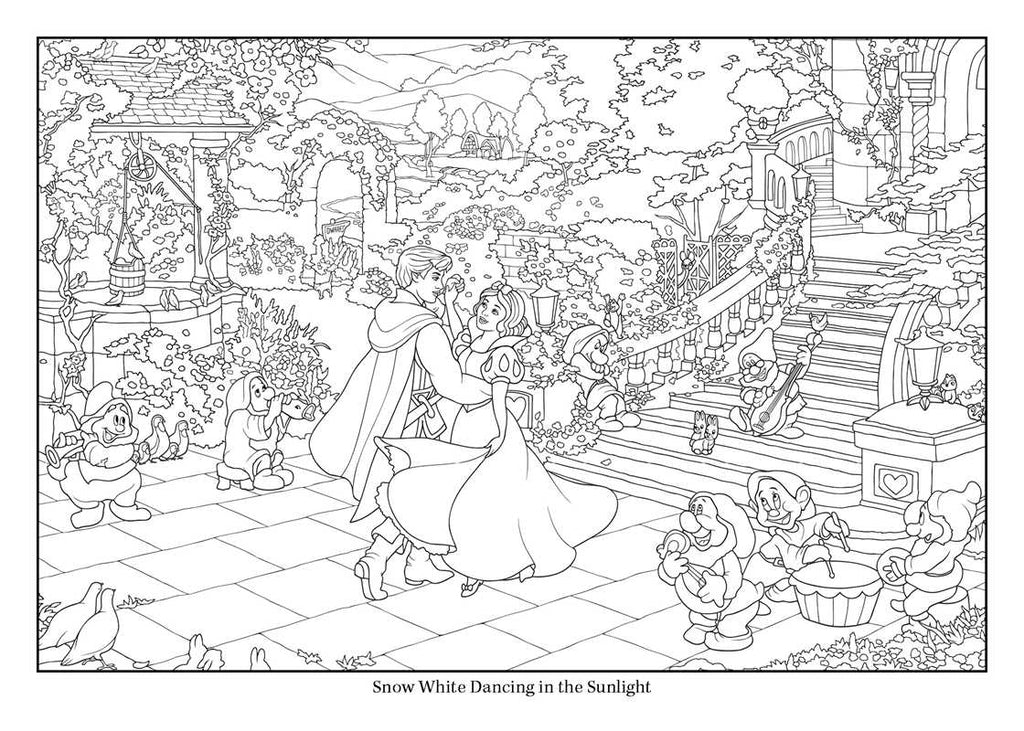 Disney Dreams Collection Thomas Kinkade Studios Disney Princess Color Your Own P by Thomas Kinkade Activities Simon & Schuster [SK]