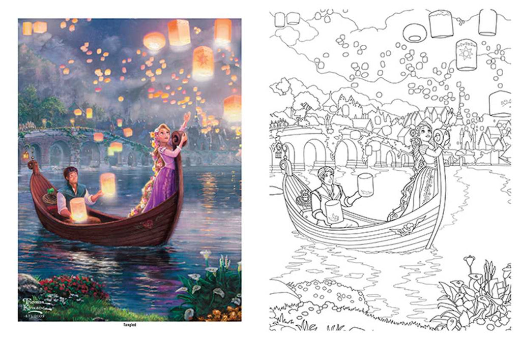 Disney Dreams Collection Thomas Kinkade Studios Disney Princess Coloring Book by Thomas Kinkade Activities Simon & Schuster [SK]