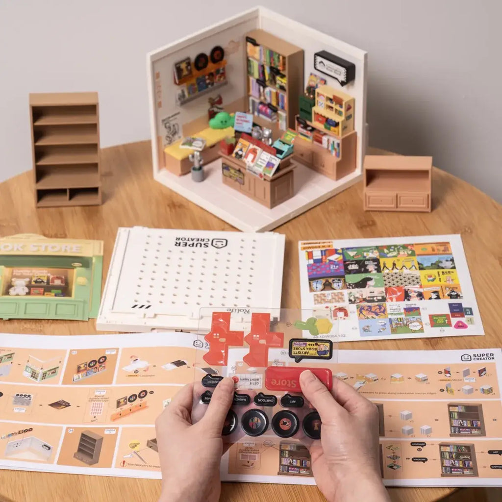 Rolife Super Creator: Fascinating Book Store Activities Hands Craft [SK]