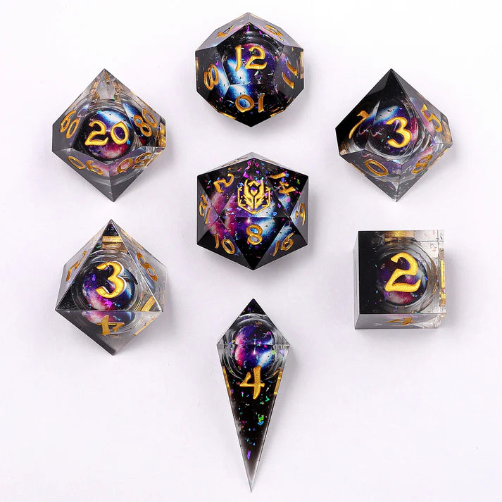 Sharp Edge Liquid Core RPG Dice Set -Mystic Orb Dice Sets & Singles hymgho [SK]