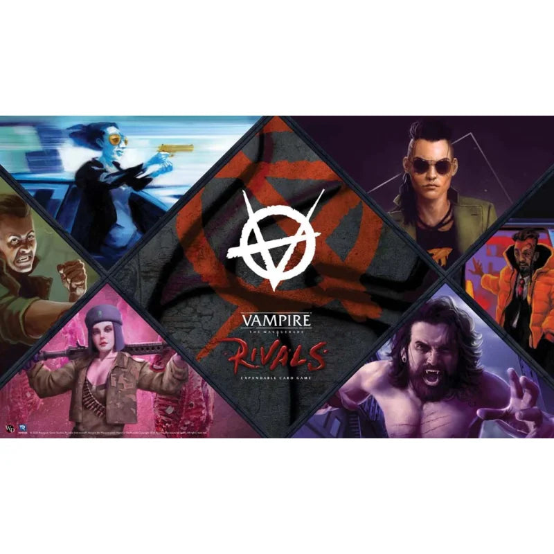 CLEARANCE Vampire the Masquerade Rivals Brujah Playmat Game Accessory Renegade Game Studios [SK]