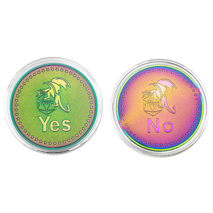 Yes/No D2 Coin - Rainbow Game Accessory hymgho [SK]