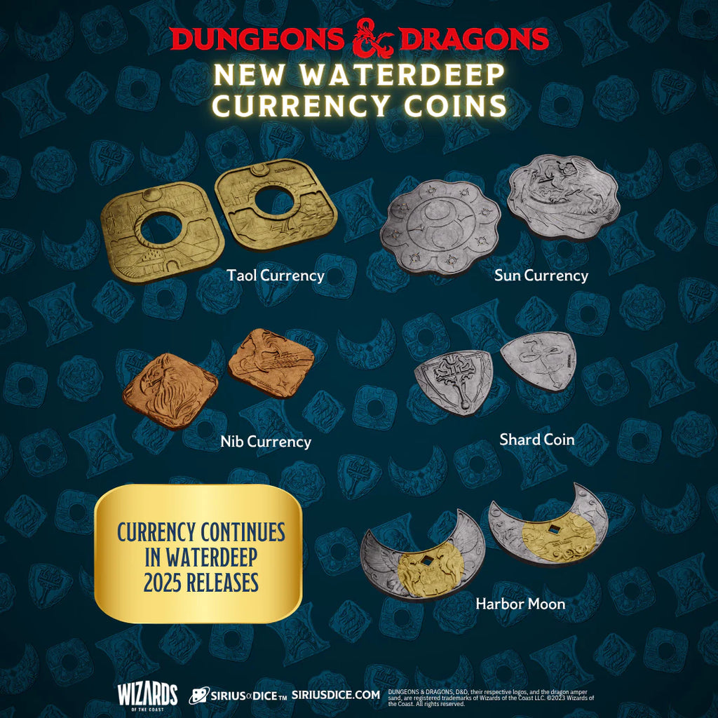 D&D The Yawning Portal Waterdeep Collection Dice Sets & Singles Sirius Dice [SK]